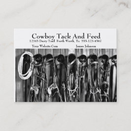Western-Pferdereißnagel-Geschäfts-Karten-Schablone Visitenkarte
