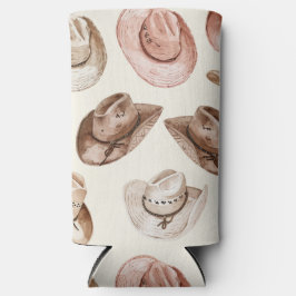 Western Pink Brown Cowgirl Hats   Dosenkühler