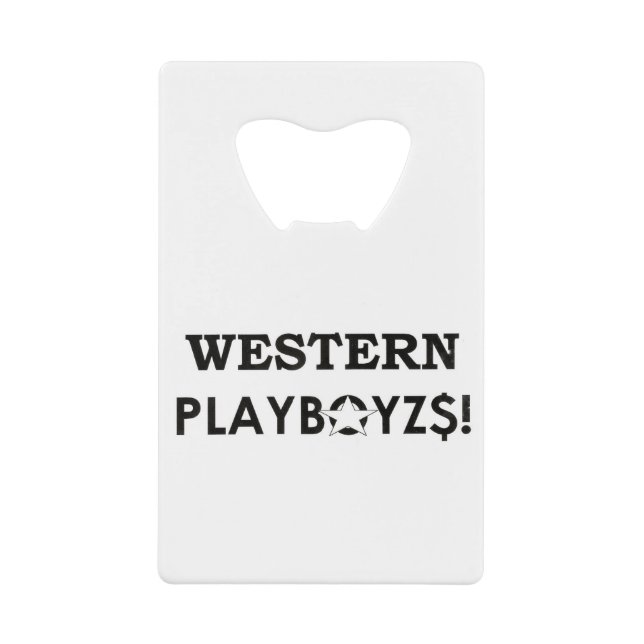 WESTERN PLAYBOIZ / JMT SKATERBOARDS / IPIX GELDBEUTEL FLASCHENÖFFNER (Vorderseite)