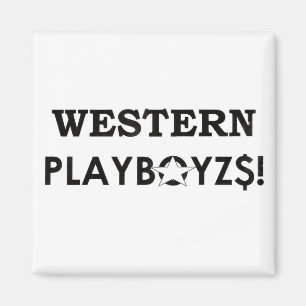 WESTERN PLAYBOIZ / JMT SKATERBOARDS / IPIX MAGNET