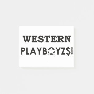 WESTERN PLAYBOIZ / JMT SKATERBOARDS / IPIX POST-IT KLEBEZETTEL