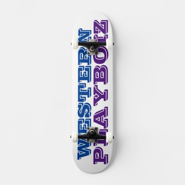 WESTERN PLAYBOIZ Skateboard (Vorderseite)