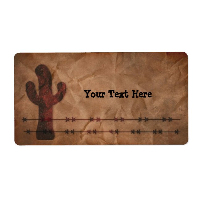 Western-Produktlabel (Vorne)