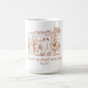 Western Psalm 28:7Der Herr ist meine Stärke Kaffeetasse