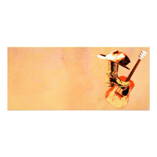 Western-Rackkarte Werbekarte