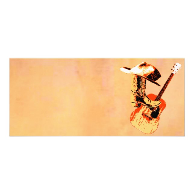 Western-Rackkarte Werbekarte (Vorne)