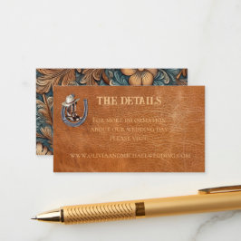 Western Ranch-Hochzeitskarte Begleitkarte