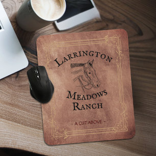 Western Ranch Horch Business - individualisierbare Mousepad