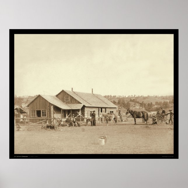Western Ranch House SD 1888 Poster (Vorne)