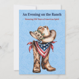 Western Ranch Spirit Patriotic US 250 Celebration Einladung