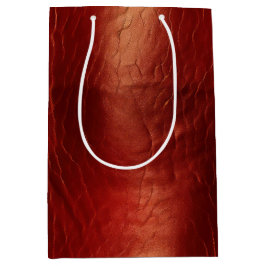 Western Red Cowhide Mittlere Geschenktüte