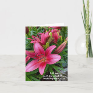 Western Red Lily findet Wege, um Mitgefühl zu blüh Karte