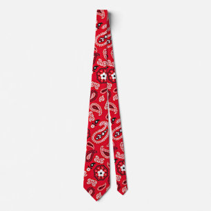 Western Red Paisley Pattern Krawatte