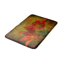 Western Red Prairie Lily Icon Badematte