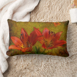 Western Red Prairie Lily Icon Lendenkissen