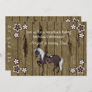 Western Reiten Geburtstag Einladung