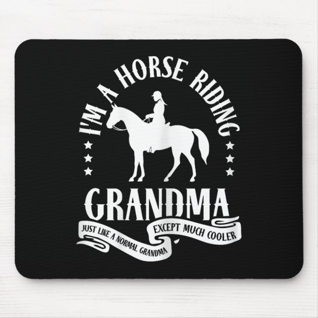 Western Reiten Großmutter Reiten G Mousepad (Vorne)