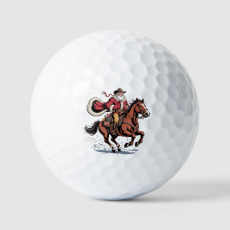 Western Reiten Rodeo Pferd Cowboy Weihnachten Golfball
