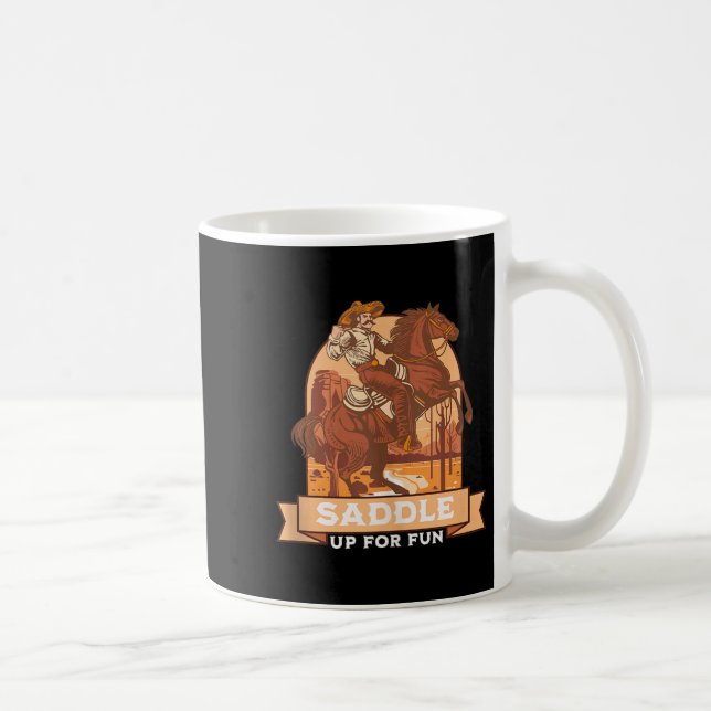 Western-Reiten Spaß Tank für Spaß zusammenstellen Kaffeetasse (Rechts)