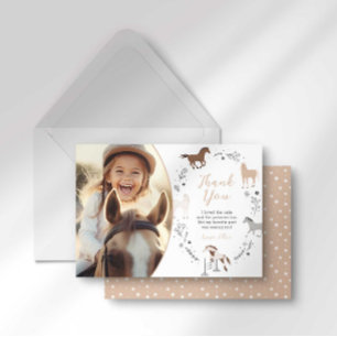 Western Reitschian Geburtstag Danke Karte