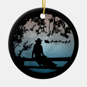 Western Rodelbahn mit Aussicht Keramikornament