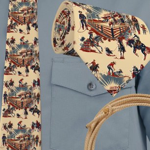 Western Rodeo Arena Cowboy Cowgirl Rodeo Events Krawatte