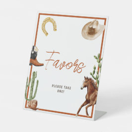 Western Rodeo Boy Duwer Favoriten Sockelschild