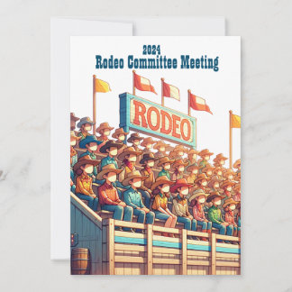 Western Rodeo Brauch Einladung