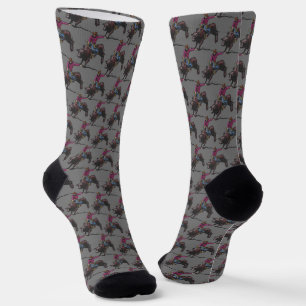 Western Rodeo Cowboy Bull Riding Socken