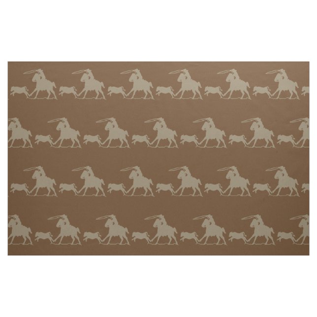 Western Rodeo Cowboy Calf Roping Stoff (Fat Quarter (45,7 x 55,9 cm))