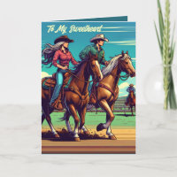Western Rodeo Cowboy Cowgirl Custom Sweetheart