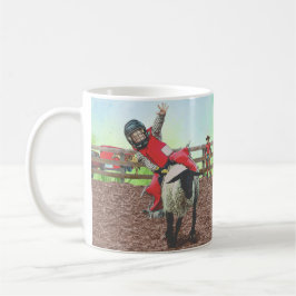 Western Rodeo Cowboy Cowgirl Mutton Busting Kaffeetasse