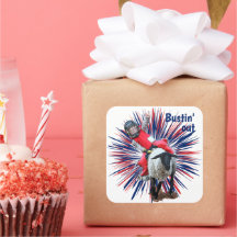 Western Rodeo Cowboy Cowgirl Mutton Busting