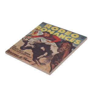 Western Rodeo Cowboy Steer Wrestling Rodeo Romance Fliese