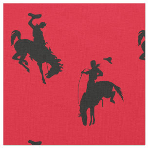 Western-Rodeo-Cowboy-sträubender Stoff