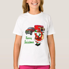 Western Rodeo Cowboy Truck Trailer Weihnachten T-Shirt