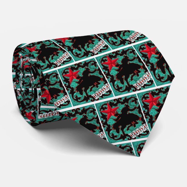 Western-Rodeo-Cowboybronc-Reiter-Krawatte Krawatte (Gerollt)