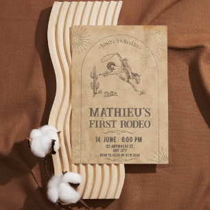 Western Rodeo Einladung zum ersten Geburtstag