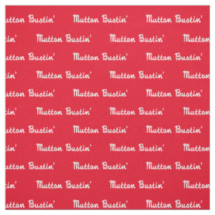 Western-Rodeo-Hammelfleisch Bustin Seil-Text-Druck Stoff