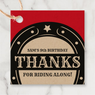 Western Rodeo Horseshoe Geburtstag Vielen Dank Geschenkanhänger