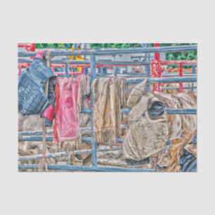 Western Rodeo Rustikal Country Bulle Kuh Seidenpapier