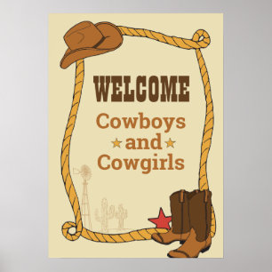 Western Rodeo Themenwoche Party 1. Rodeo Geburtsta Poster