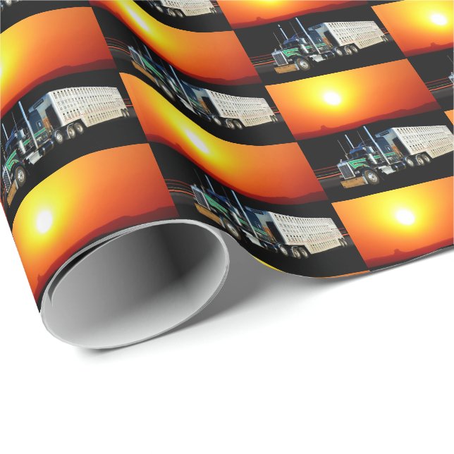 Western Rodeo Viehzuchtwagen Geschenkpapier (Rolleneckpunkt)