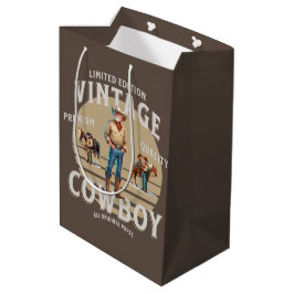 Western Rodeo Vintag Cowboy Mittlere Geschenktüte