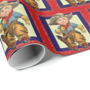 Western Rodeo Vintage Cowboy Geschenkverpackung fü Geschenkpapier