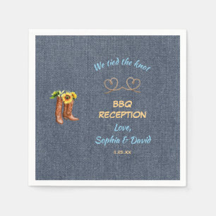 Western Rope Wir tippten den Empfang der Knotenpun Serviette