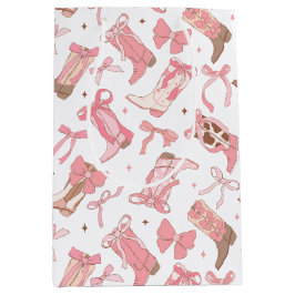 Western Rosa Rodeo Stiefel mit Bows Brautparty Mittlere Geschenktüte