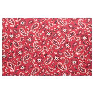 Western Rote Paisley Stoff