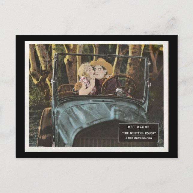 Western Rover Silent Film 1927 Postkarte (Vorderseite)