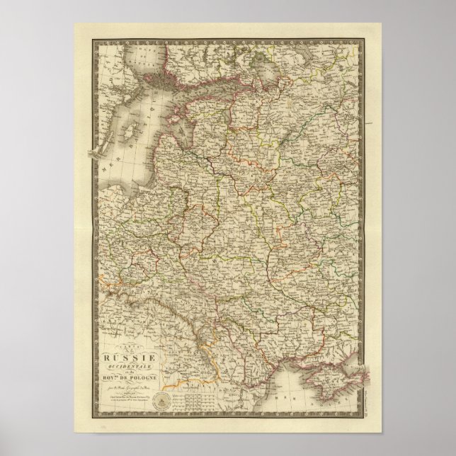 Western Russland, Polen Poster (Vorne)